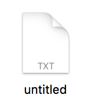Create text file mac